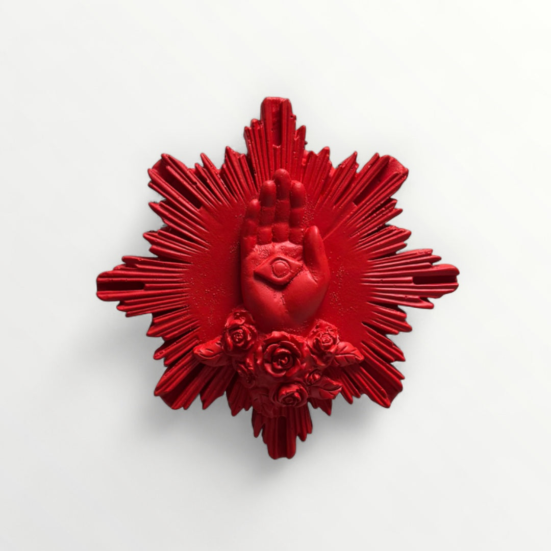 Main de marie rouge érable 
