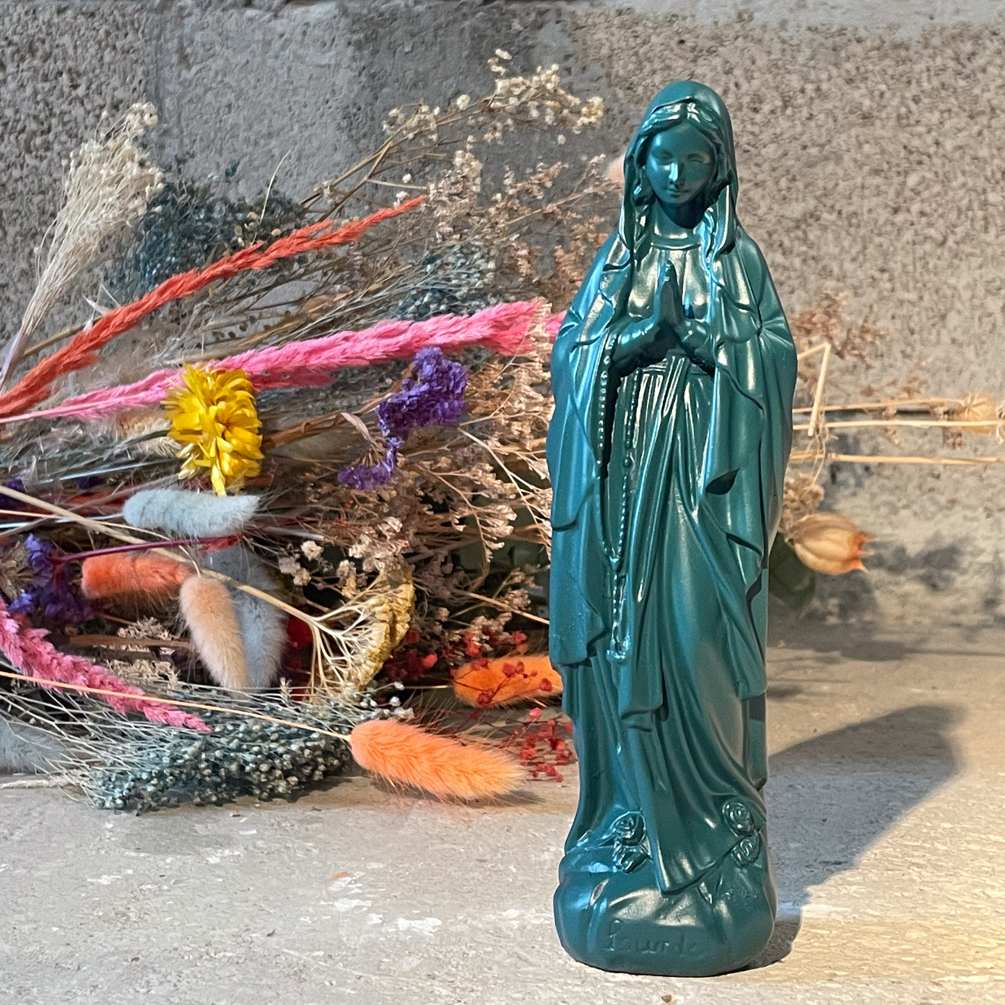Statuette décoration d'intérieur Vierge Marie Lourdes atlantic