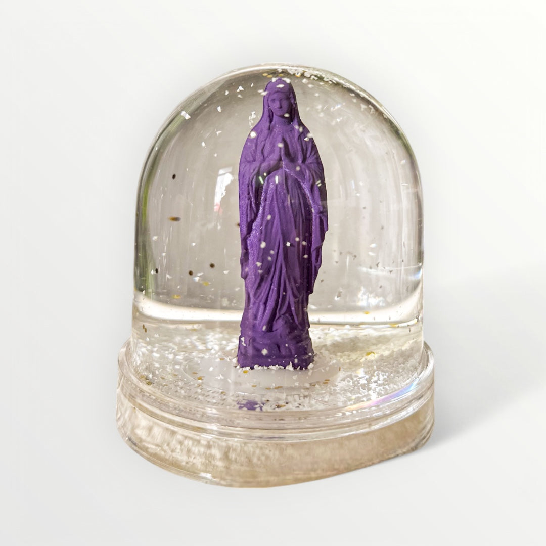 Virgin Mary snow globe