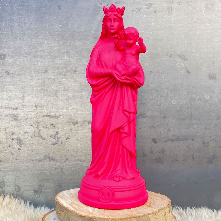 Statuette décoration d'intérieur Notre-Dame de la Garde Rose Pink