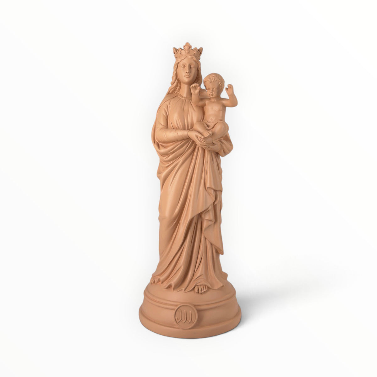 Statuette Bonne-Mère 30 cm couleur Beige Nut's – Notre-Dame de la Garde peinte à la main à Marseille