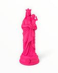 Statuette Bonne-Mère 30 cm couleur Rose Pink – Notre-Dame de la Garde peinte à la main à Marseille