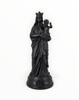 Statuette Bonne-Mère 30 cm couleur Noir – Notre-Dame de la Garde peinte à la main à Marseille