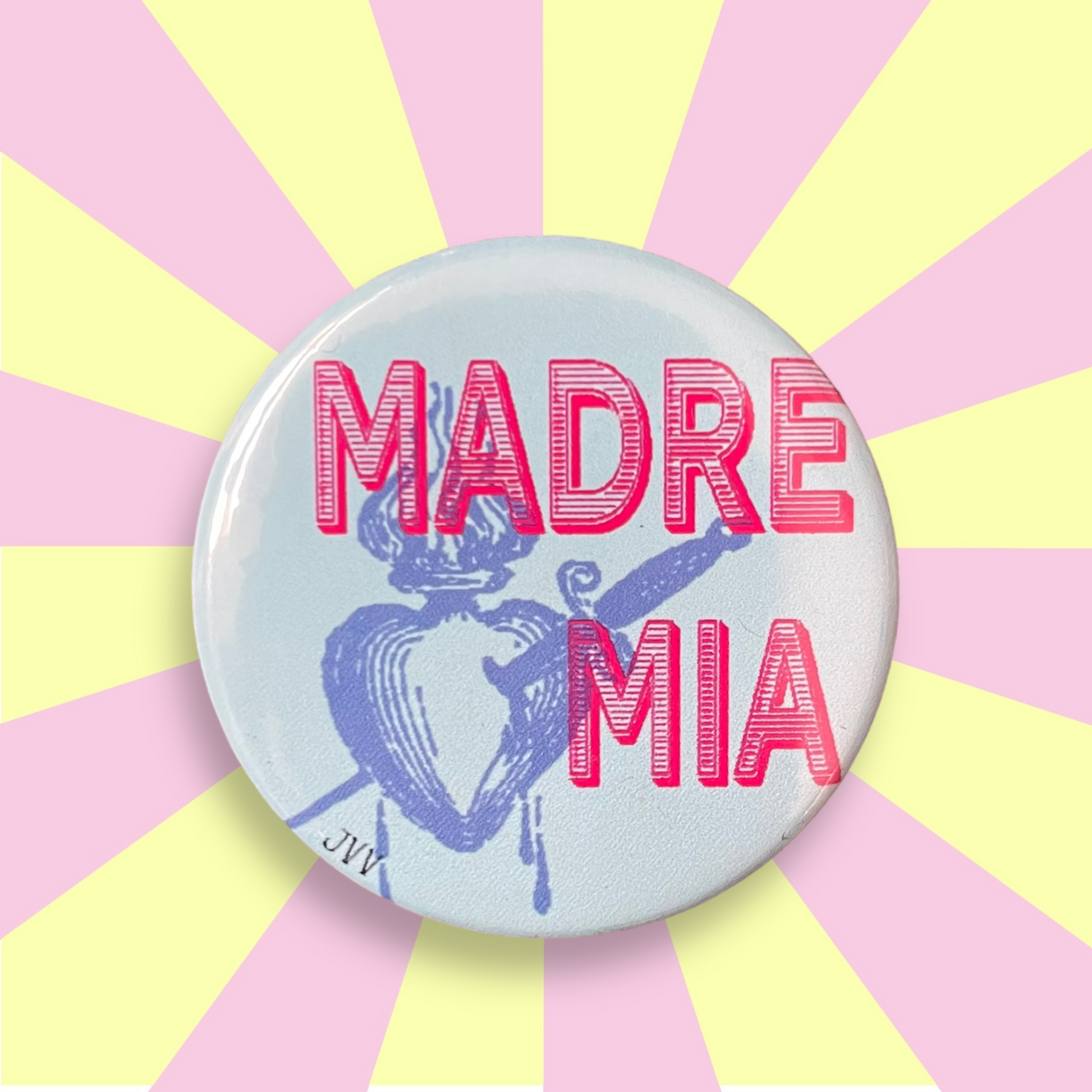Brooch &amp; round button badge for special mom clothing