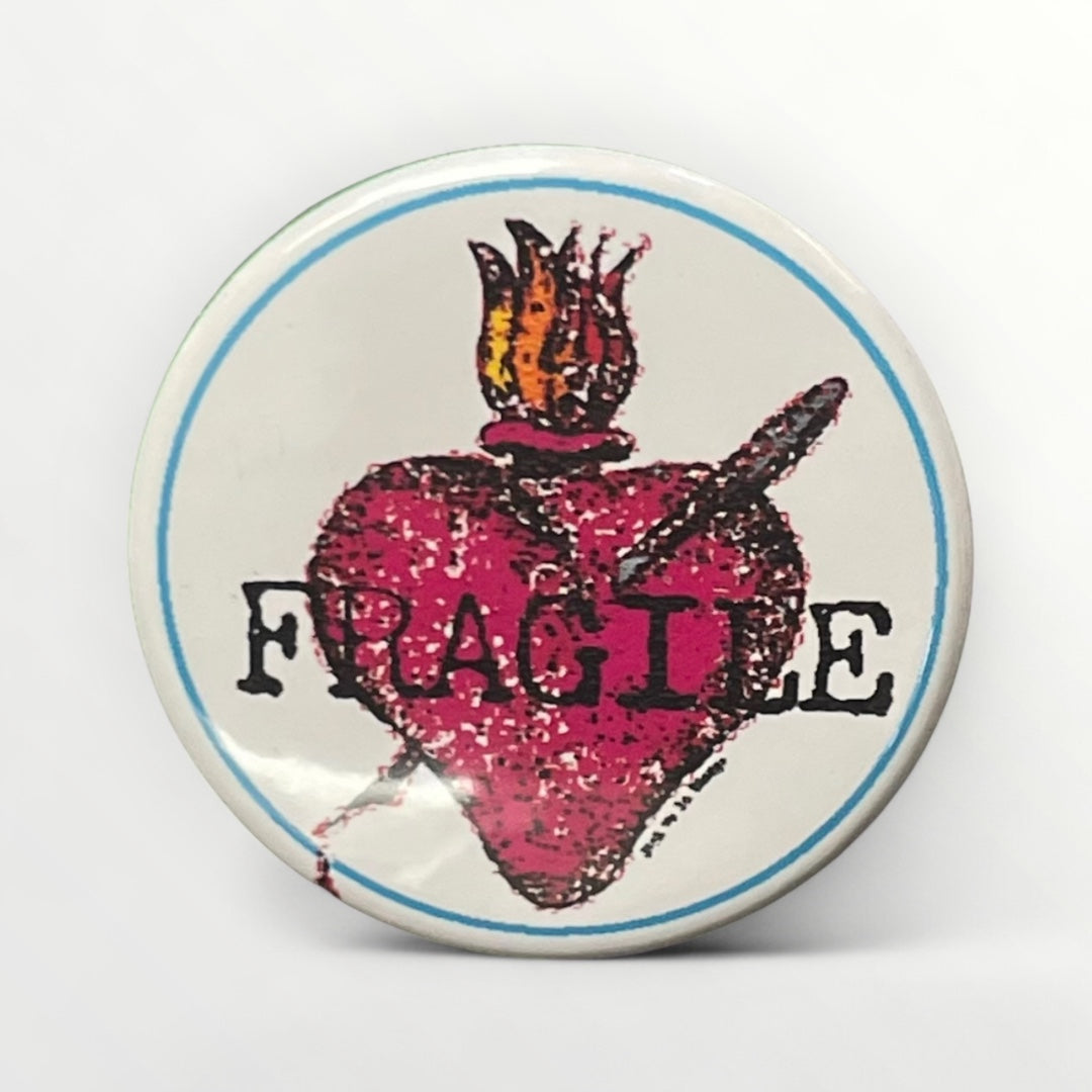 Round button badge 38 mm I saw the Virgin - J'ai vu la Vierge