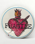 Round button badge 38 mm design Virgin, Jesus, ex-voto