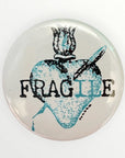 Round button badge 38 mm design Virgin, Jesus, ex-voto