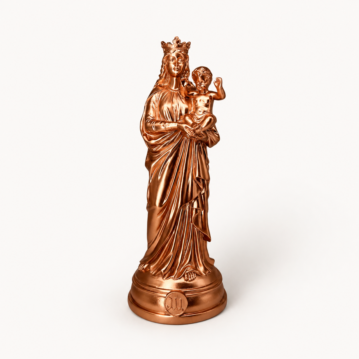 STATUETTE NOTRE DAME DE LA GARDE COULEUR CUIVRE 