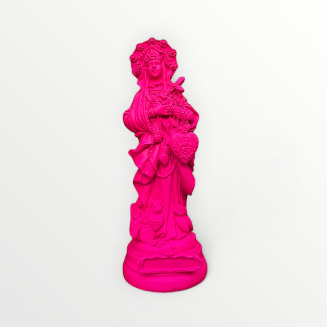 Statuette Sainte Erzulie-Freda rose pink