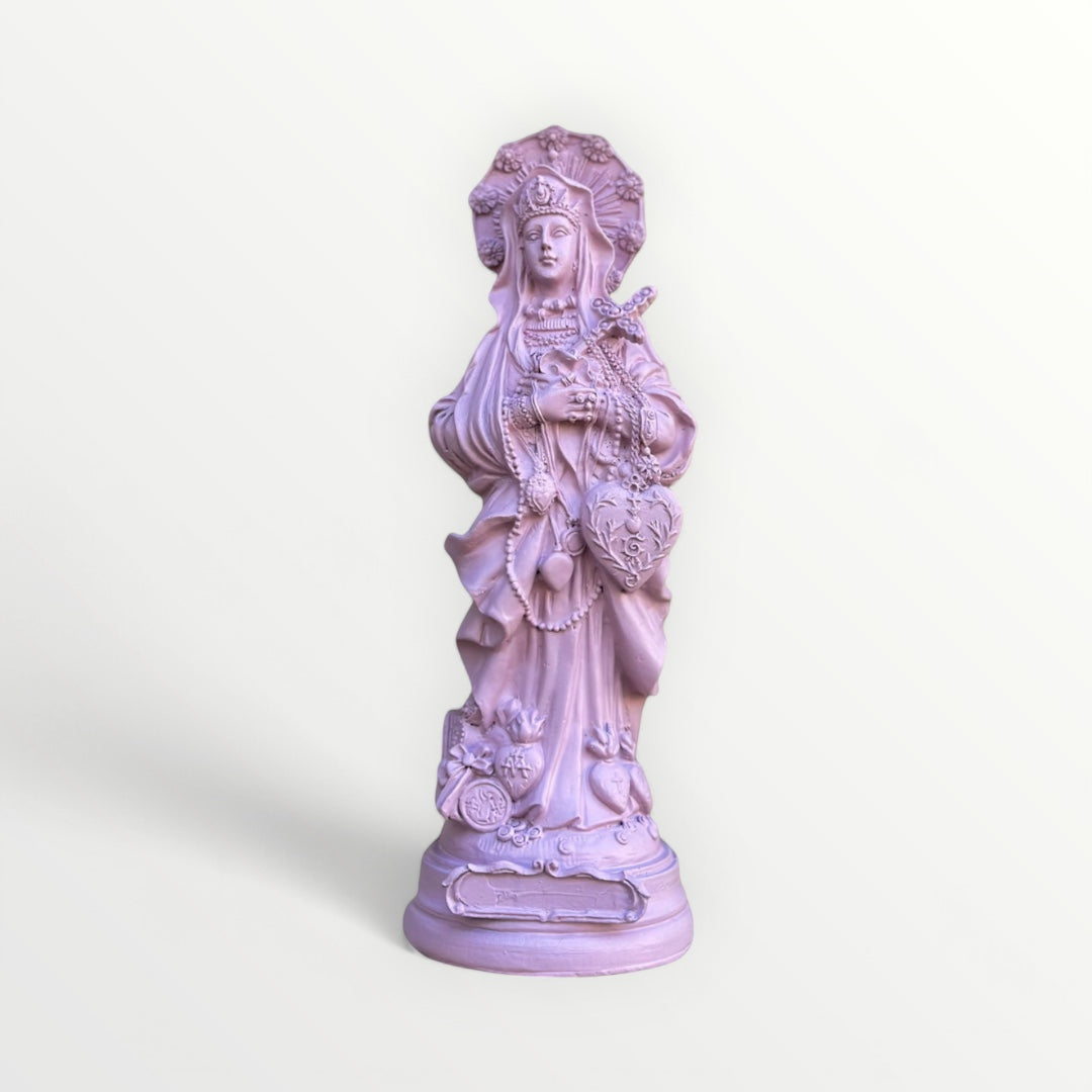 Statuette Sainte Erzulie-Freda rose poudré