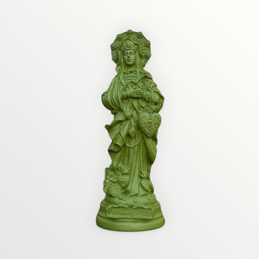 Statuette Sainte Erzulie-Freda vert kaki