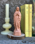 Statuette Vierge Marie Lourdes beige Nut's