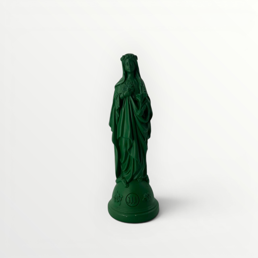 Statuettes of Mary with Flowers - timeless colors