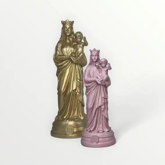 Statuette de la Vierge à l'enfant 20cm - Notre-Dame-de-la-Garde - Couleur intemporelle