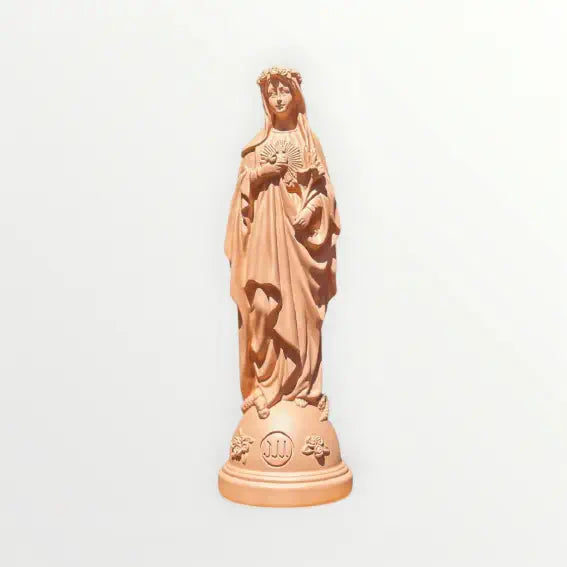 Statuette de la Vierge Marie aux Fleurs - Couleur intemporelle