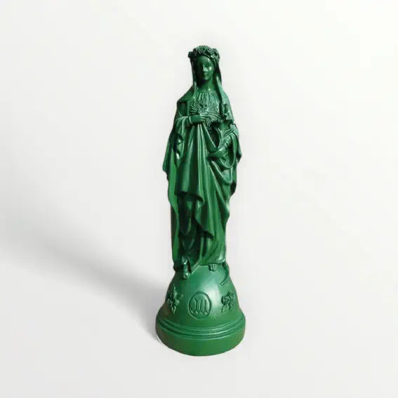 Statuette de la Vierge Marie aux Fleurs - Couleur intemporelle