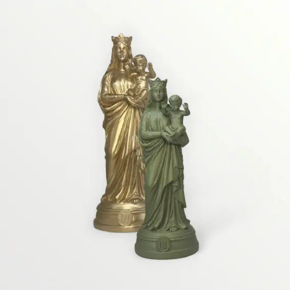 Statuette de la Vierge à l'enfant 20cm - Notre-Dame-de-la-Garde - Couleur intemporelle