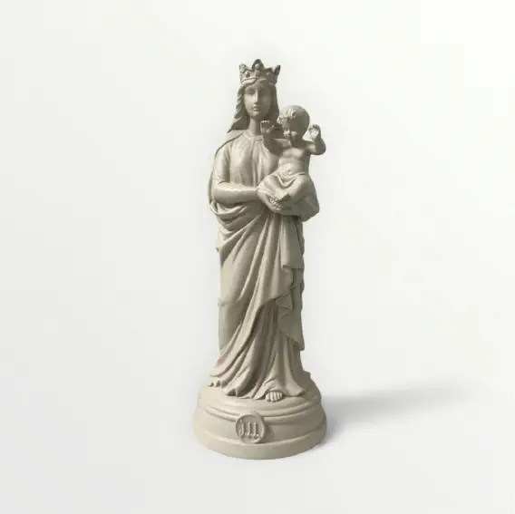 Statuette de la Vierge à l'enfant 20cm - Notre-Dame-de-la-Garde - Couleur intemporelle