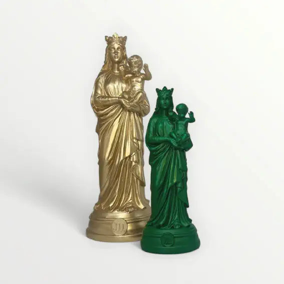 Statuette de la Vierge à l'enfant 20cm - Notre-Dame-de-la-Garde - Couleur intemporelle