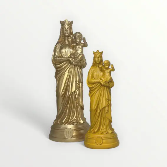 Statuette de la Vierge à l'enfant 20cm - Notre-Dame-de-la-Garde - Couleur intemporelle