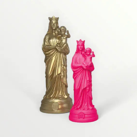Statuette de la Vierge à l'enfant 20cm - Notre-Dame-de-la-Garde - Couleur intemporelle