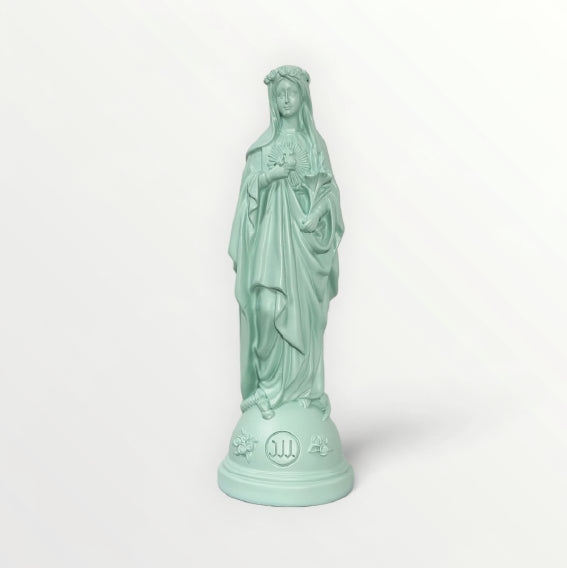 Statuette de la Vierge Marie aux Fleurs - Couleur intemporelle
