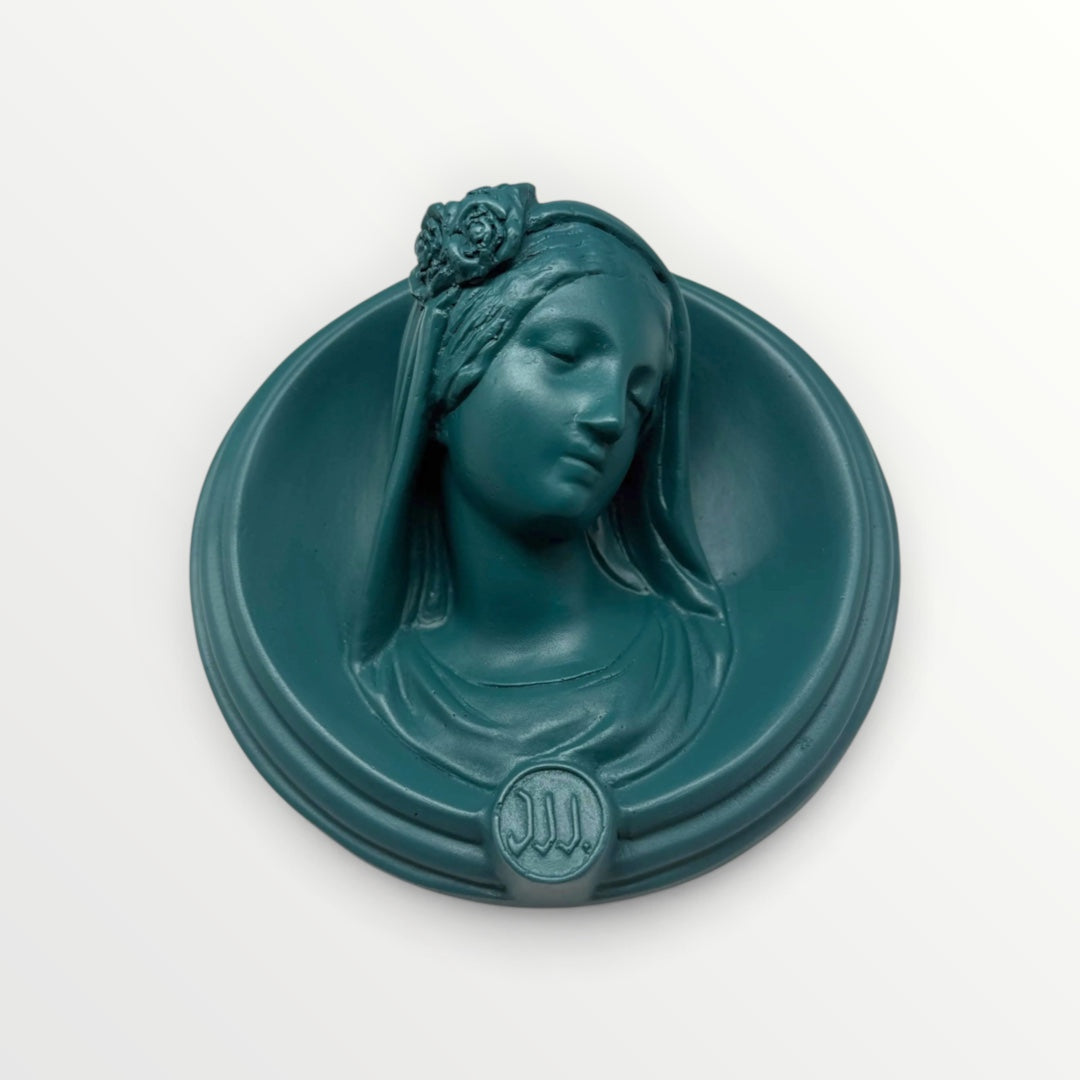 Ex-voto visage de Marie en relief - Selfie
