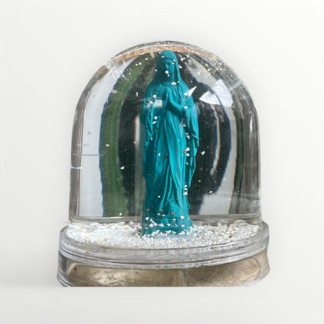 Virgin Mary snow globe