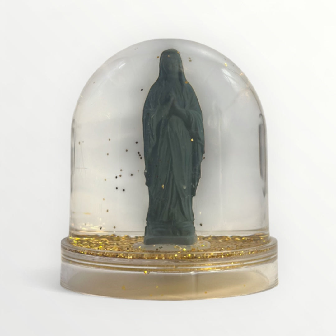 Virgin Mary snow globe