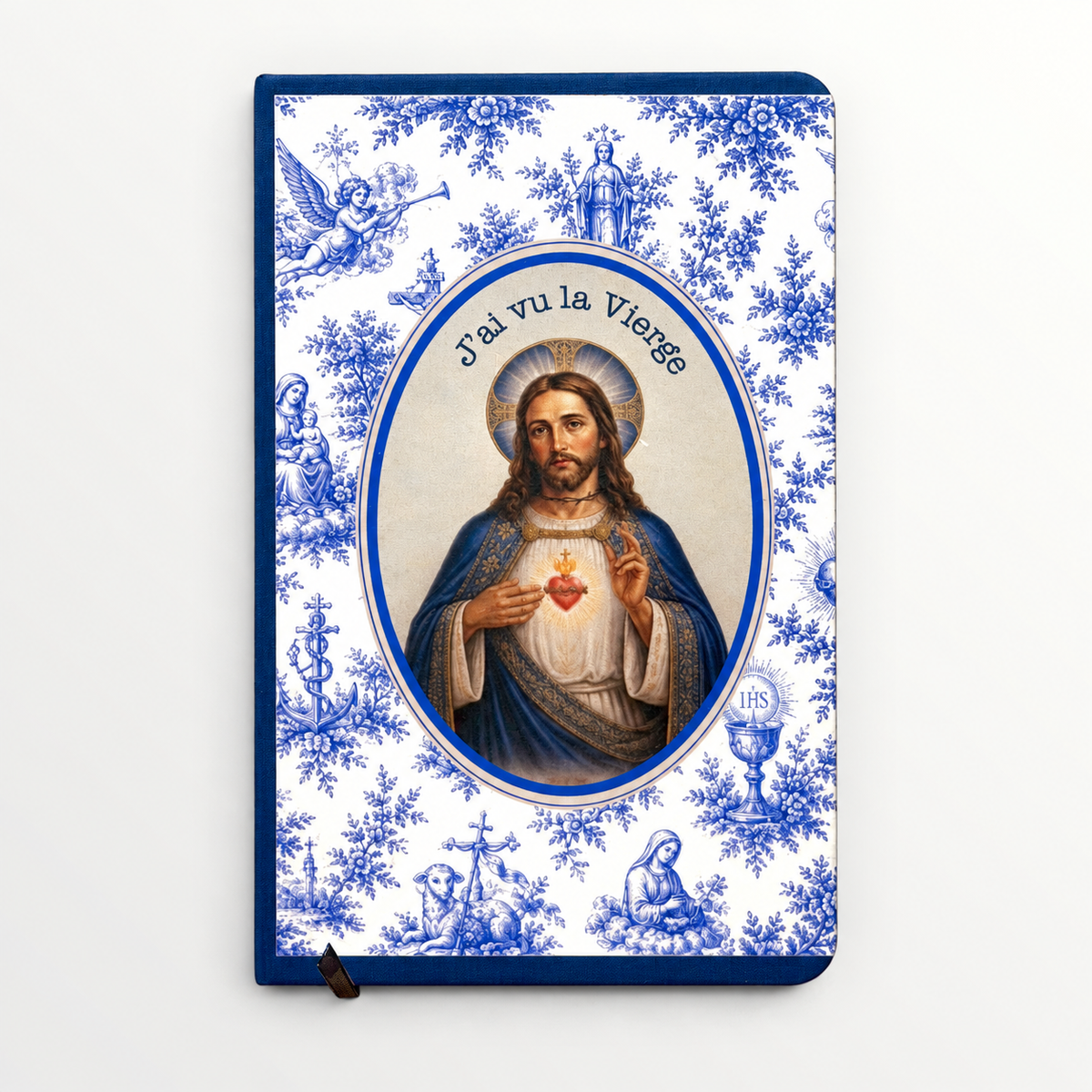 carnet_A6 jésus toile de jouy