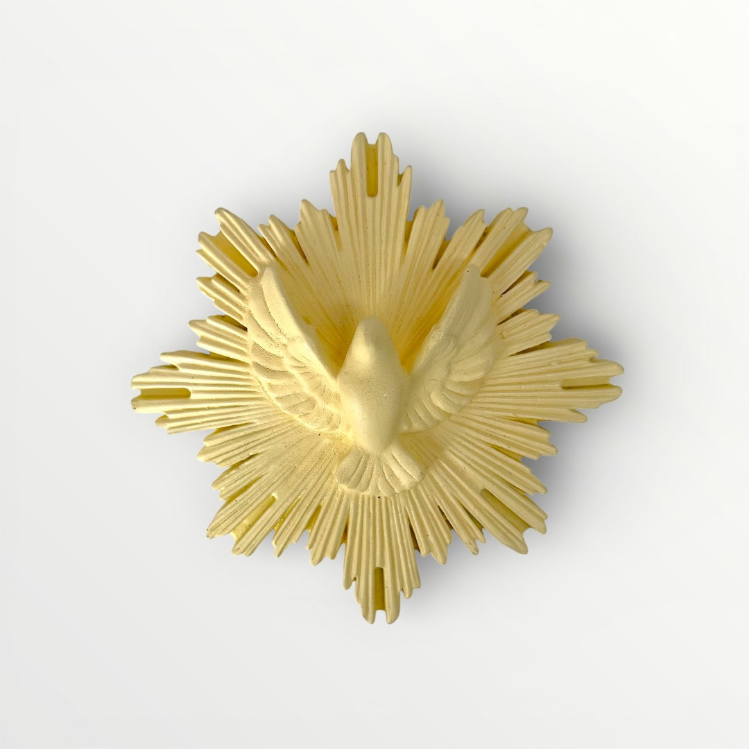 ex-voto envole moi jaune paille objet decoratif religieux