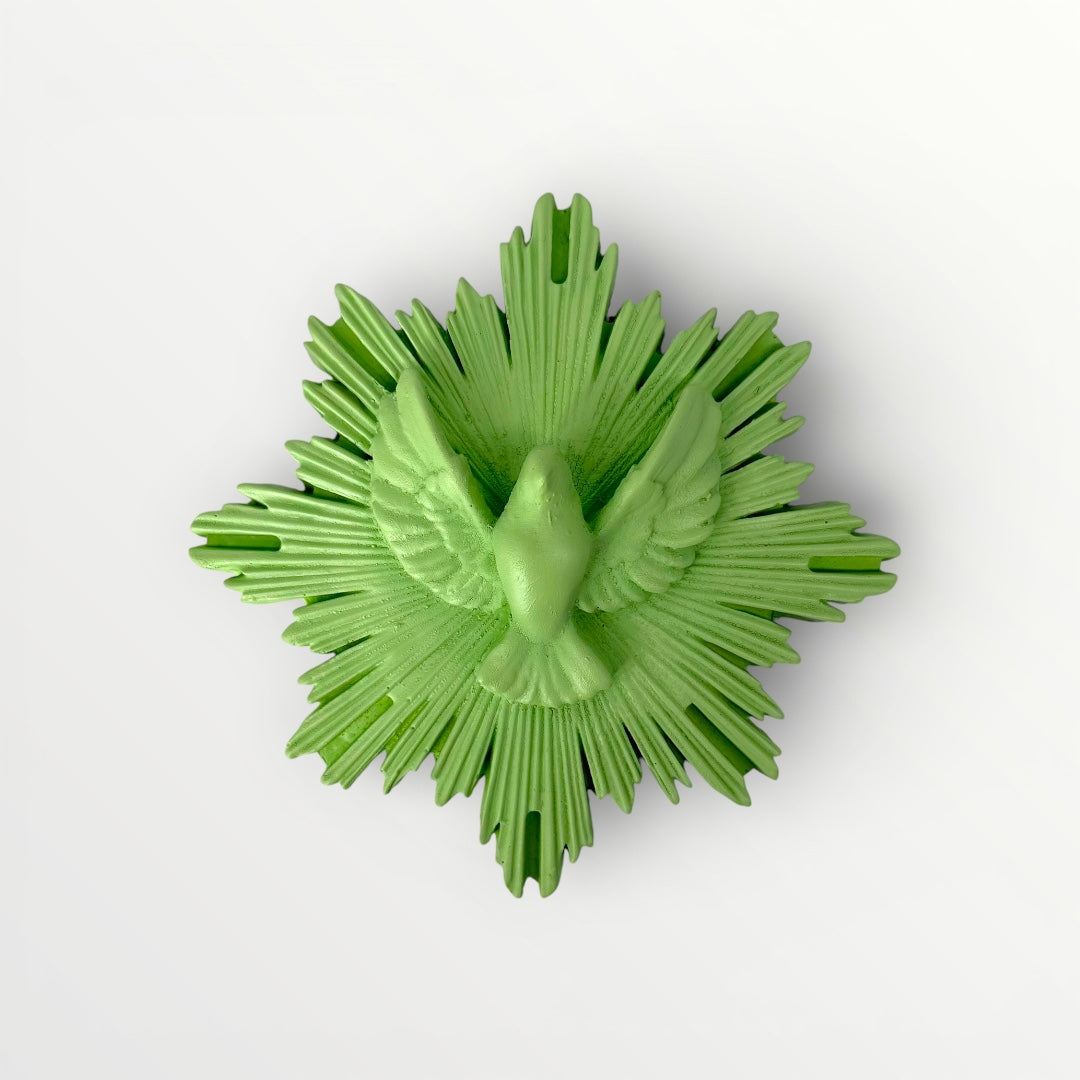 ex-voto envole moi vert pistache decoration murale colombe