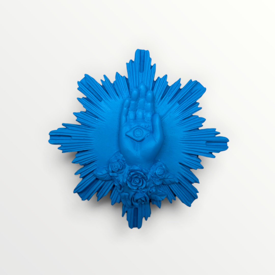 ex-voto main de marie bleu celeste 