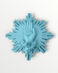 ex-voto main de marie bleu givre 
