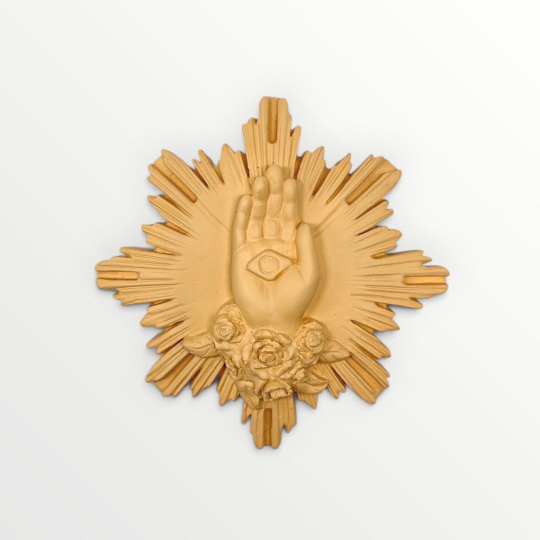 ex-voto main de marie orange navette 