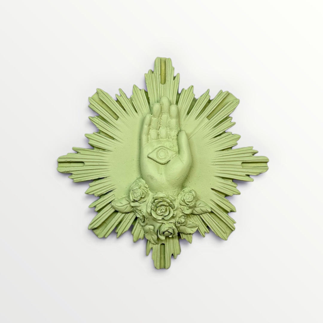 ex-voto main de marie vert matcha