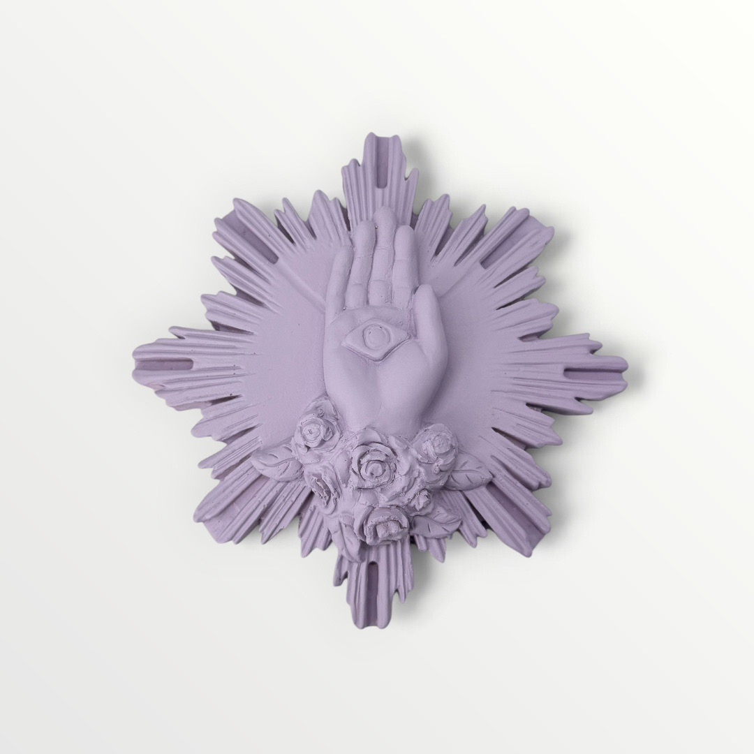 ex-voto main de marie violet hibiscus 