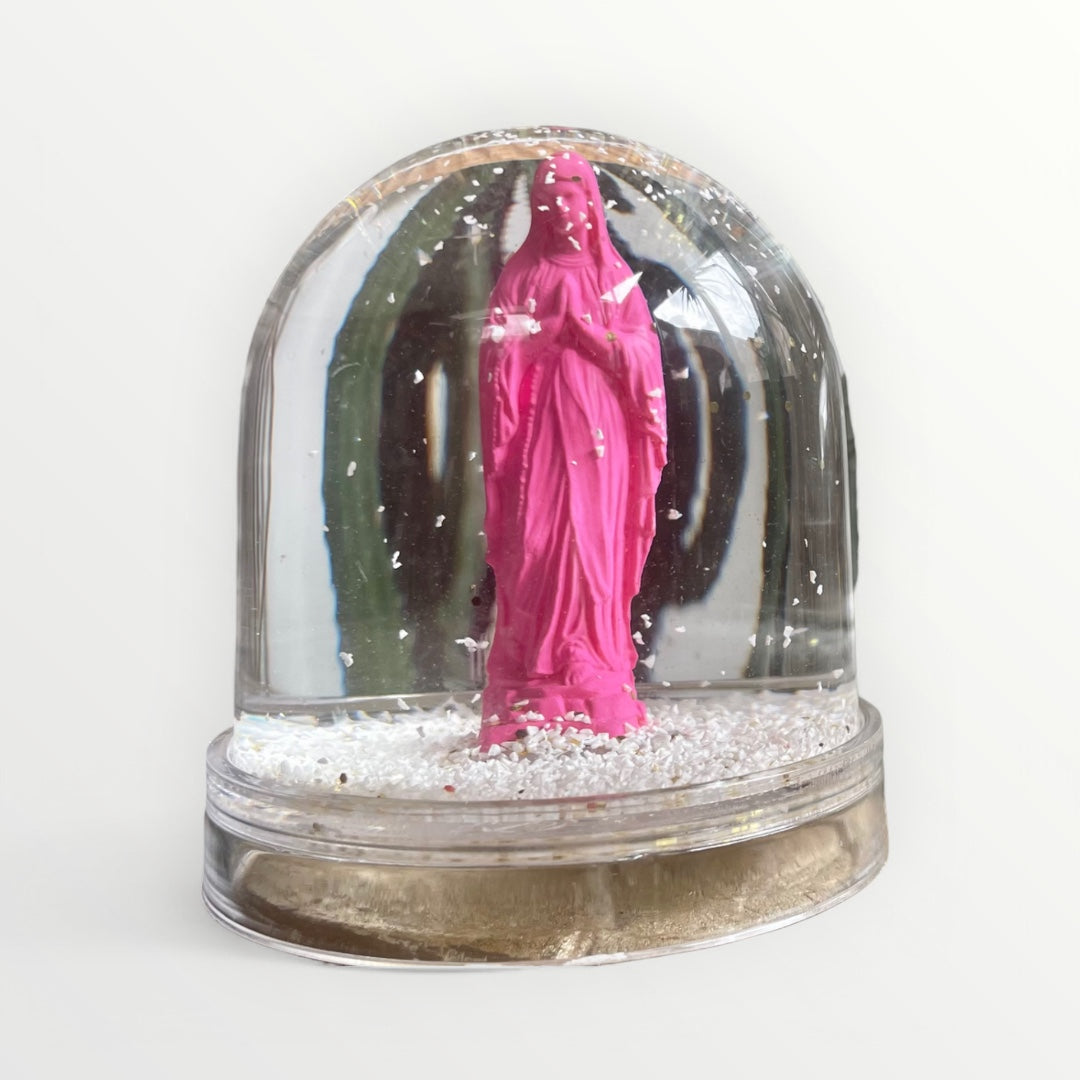 Virgin Mary snow globe