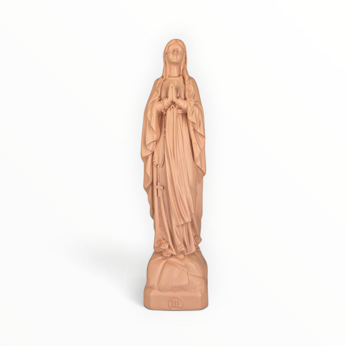 Statuette de la Vierge Marie de Lourdes, couleur Beige Nut's, collection Intemporelle – J'ai vu la Vierge