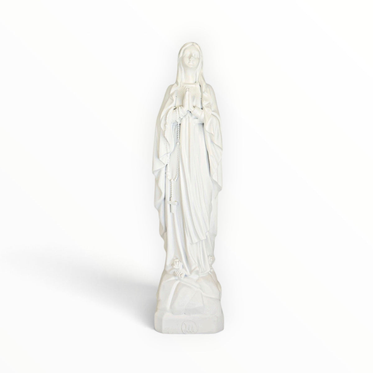 Statuette de la Vierge Marie de Lourdes, couleur Blanc, collection Intemporelle – J'ai vu la Vierge