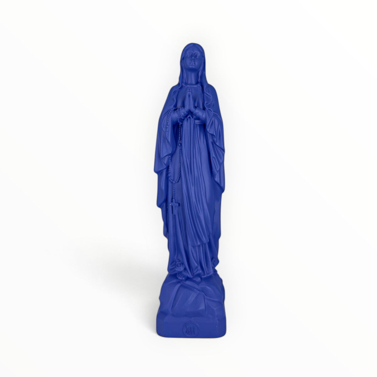 Statuette de la Vierge Marie de Lourdes, couleur Bleu Indigo, collection Intemporelle – J'ai vu la Vierge