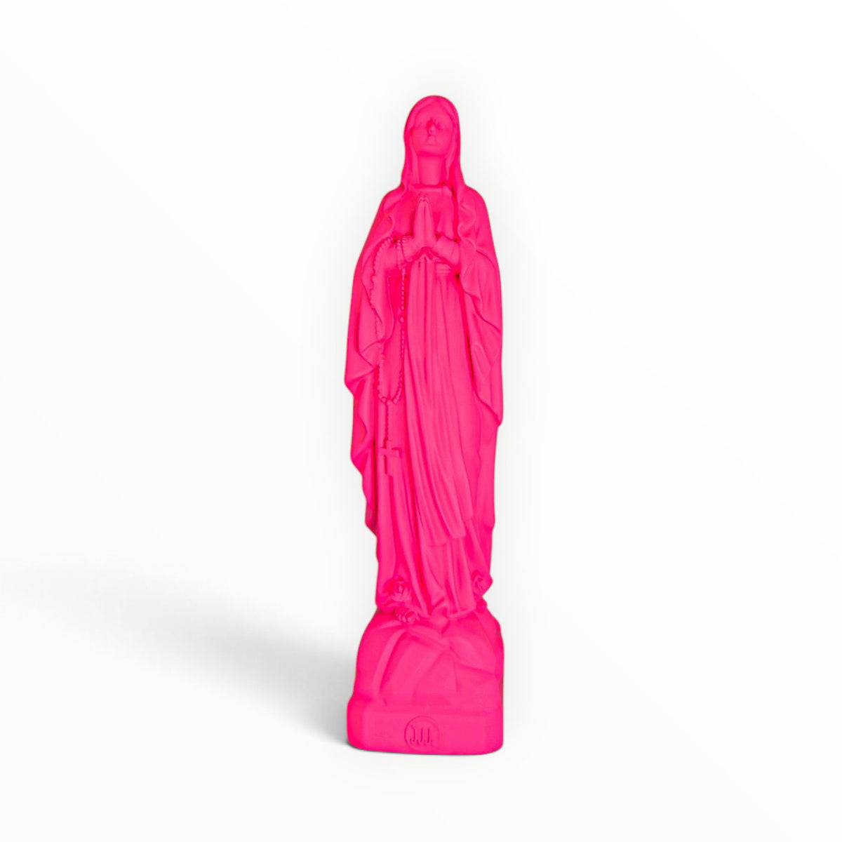Statuette de la Vierge Marie de Lourdes, couleur Rose Pink, collection Intemporelle – J'ai vu la Vierge