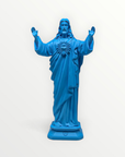statuette Jesus love you couleur bleu celeste 