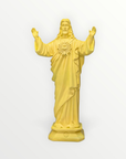 statuette Jesus love you couleur jaune golden 