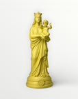 statuette Notre-Dame-de-la-Garde couleur citron décoration religieuse moderne Marseille