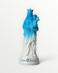 statuette Olympique de Marseille bleu et blanc 12cm
