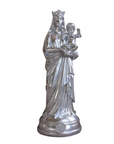 statuette Vierge à l'enfant argent