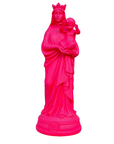 statuette Vierge à l'enfant rose pink