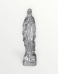 statuette de Lourdes couleur argent 