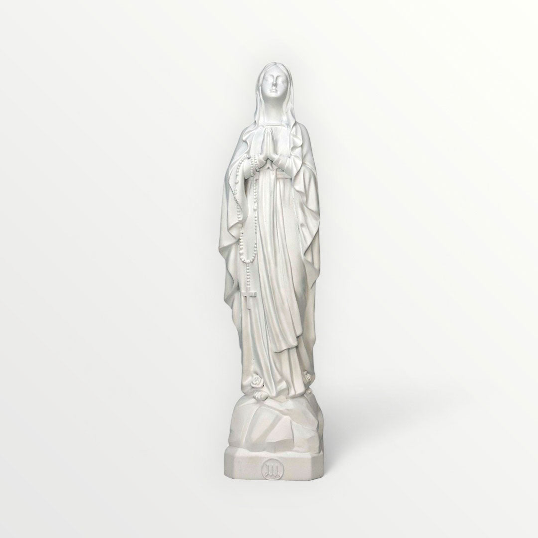 statuette de Lourdes couleur blanche